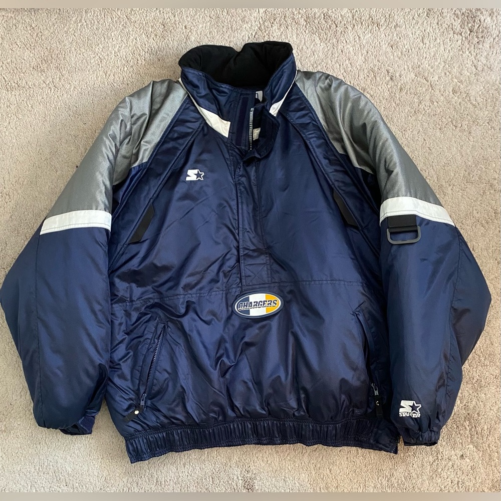 Vintage Starter NFL Los Angeles Chargers Half Zip Jacket